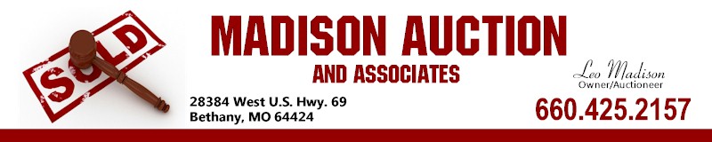 Madison Auction and Associates Bethany, MO 64424