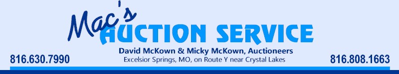 Mac's Auction Service Excelsior Springs, MO 64024