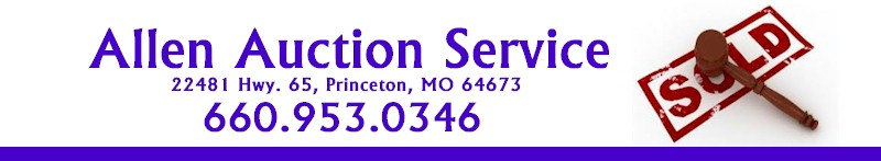 Allen Auction Service Princeton, MO 64673