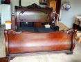Hunt Brothers King Size Victorian Style Sleigh Bed With Adjustable Base, Includes Remotes, 68
