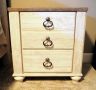 Farmhouse Style 2 Drawer Night Stand, 25.5