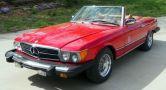 1977 Mercedes Benz 450SL Convertible, VIN# 10704412041282, Hours Showing On Odometer 100710, Includes Hard Top, Door Panels, And More