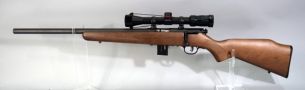 Savage Arms 93R17 .17 HMR Bolt Action Rifle SN# 2286624, Left Handed, With Simmons 3-9x32 22 Mag Scope