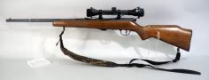 Savage Arms Mark II .22 LR Bolt Action Rifle SN# 2177889, With Nikko Stirling Mount Master 4x32 Scope, Nylon Sling, 2 Total Mags, In Hard Case