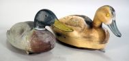 Featherlite Pin Tail And JS MacGuire Mallard Pair 1955 Plastic Duck Decoy's