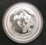 2012 Australia Year Of The Dragon $10 Silver Coin, 10 oz .999 Silver