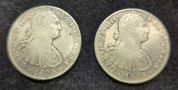 1806 Mexico 8 Reales Coins, Qty 2