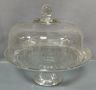 Home Trends Glass Cake Dome, Base And Dome Can Be Inverted To Make Punch Bowl, 11