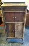 Antique Grafonola With Louvered Doors And Music Storage, 43