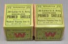 Winchester .30 Cal US Army Smokeless Primed Shells, Approx Qty 150