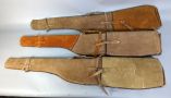 Suede Leather Soft Rifle Cases, Qty 3