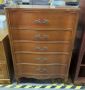 Bassett Furniture Wood Chest Of Drawers, 5 Drawers, 45