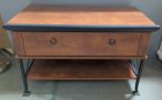 Wood Console Table, Single Drawer And Lower Shelf, 24