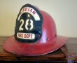 Vintage Merriam Fire Dept Metal Firefighter's Hemet #28