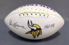 Paul Krause (HOF) Minnesota Vikings Autographed Football With JSA COA Card And Sticker