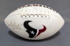 Jaelen Strong Houston Texans Autographed Football With JSA COA Card And Sticker