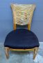 Carved Wood Chair With Upholstered Seat 38