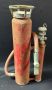 Antique Metal Fire Extinguisher With Side Canister, 24.5