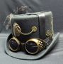 Black Steampunk Top Hat With Goggles