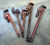 Pipe Wrench Assortment, Qty 4 And Crescent Wrench