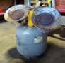 Propane Tank With Dual Heater Attachment