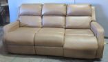 Manning High Point Furniture Faux Leather Dual Reclining Power Sofa, 38