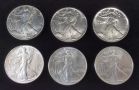 1986 (3) And 1987 (3) American Eagle $1 Silver Coins, Each 1 oz Fine Silver, Total Qty 6