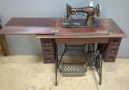 Singer Sewing Machine Model 28, Mfg 1910 (Determined By Serial No. G427048), In Sewing Table