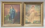 The Blue Boy By Thomas Gainsborough And Pinkie By Thomas Lawrence Prints, Both Framed, 20.5