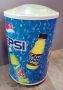 Pepsi Insulated Portable Round Barrel Beverage Cooler / Merchandiser With Lid And Casters, 41